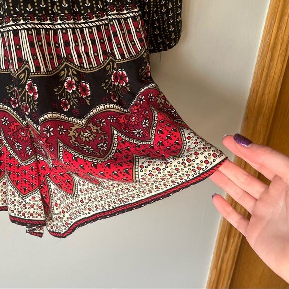 Hollister Black Patterned Long Sleeve Romper Size M - Picture 12 of 13